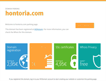 Tablet Screenshot of hontoria.com